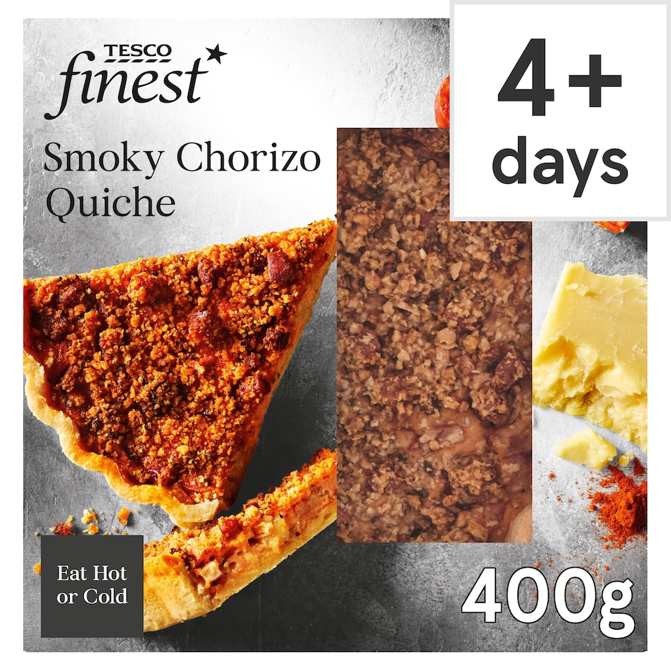 Tesco Finest Smoky Chorizo & Cheddar Quiche 400g