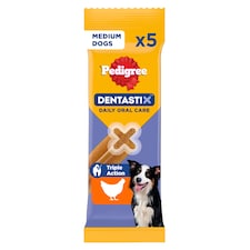 Pedigree Dentastix Daily Medium Dog Treats 5 Dental Sticks