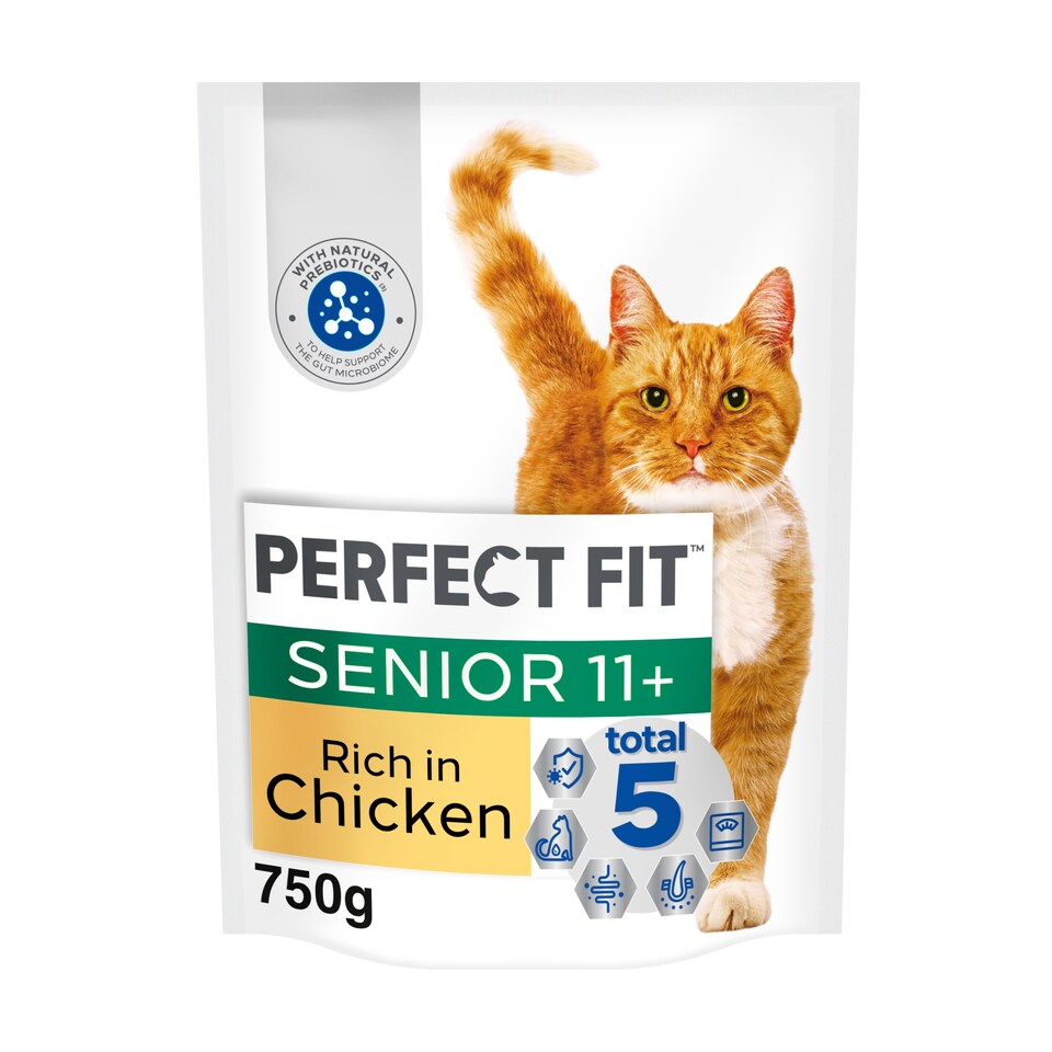 image 1 of Perfect Fit Senior 11+ Dry Cat Food - Chicken 750g