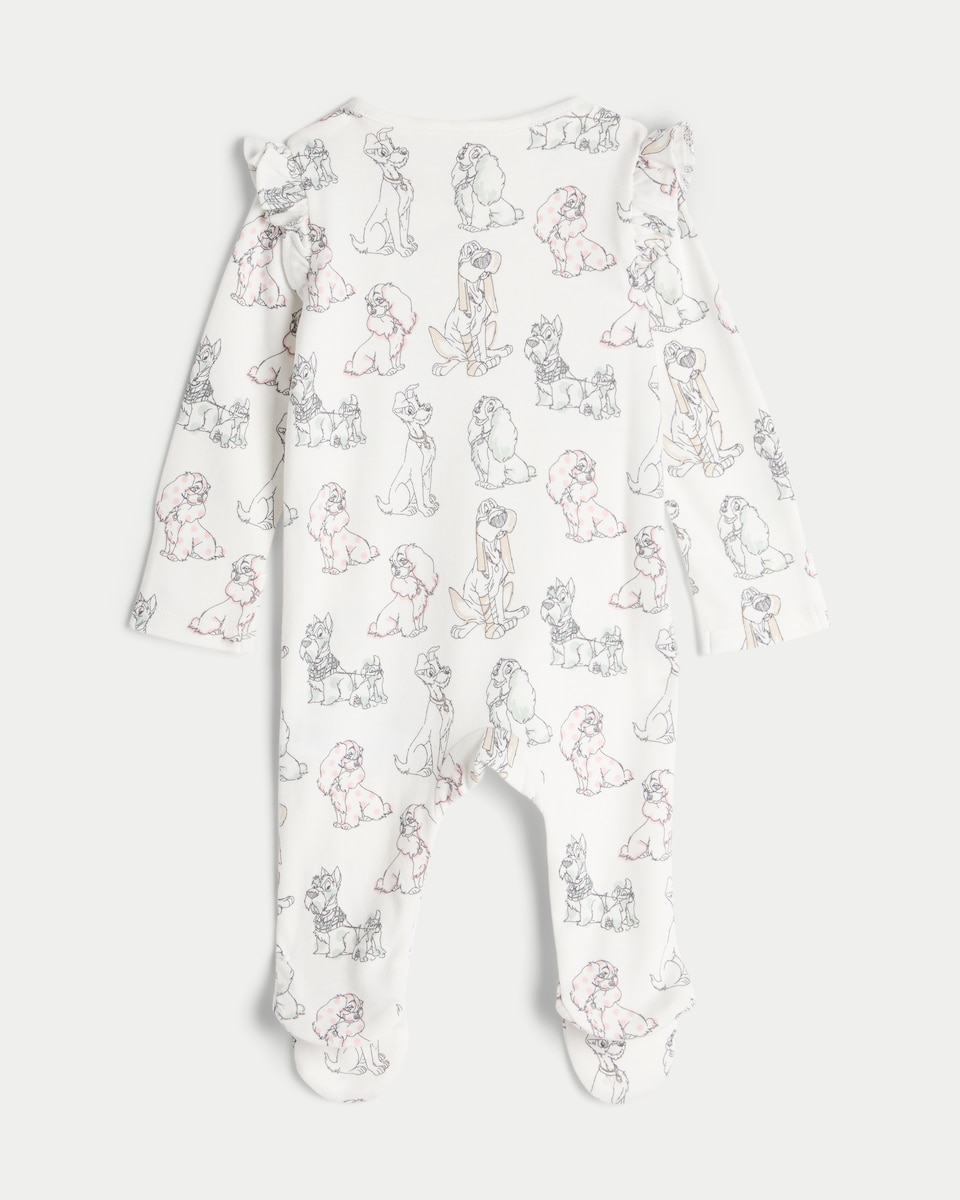 image 1 of Disney Lady and the Tramp 2-Pack Pure Cotton Sleepsuits in Pink