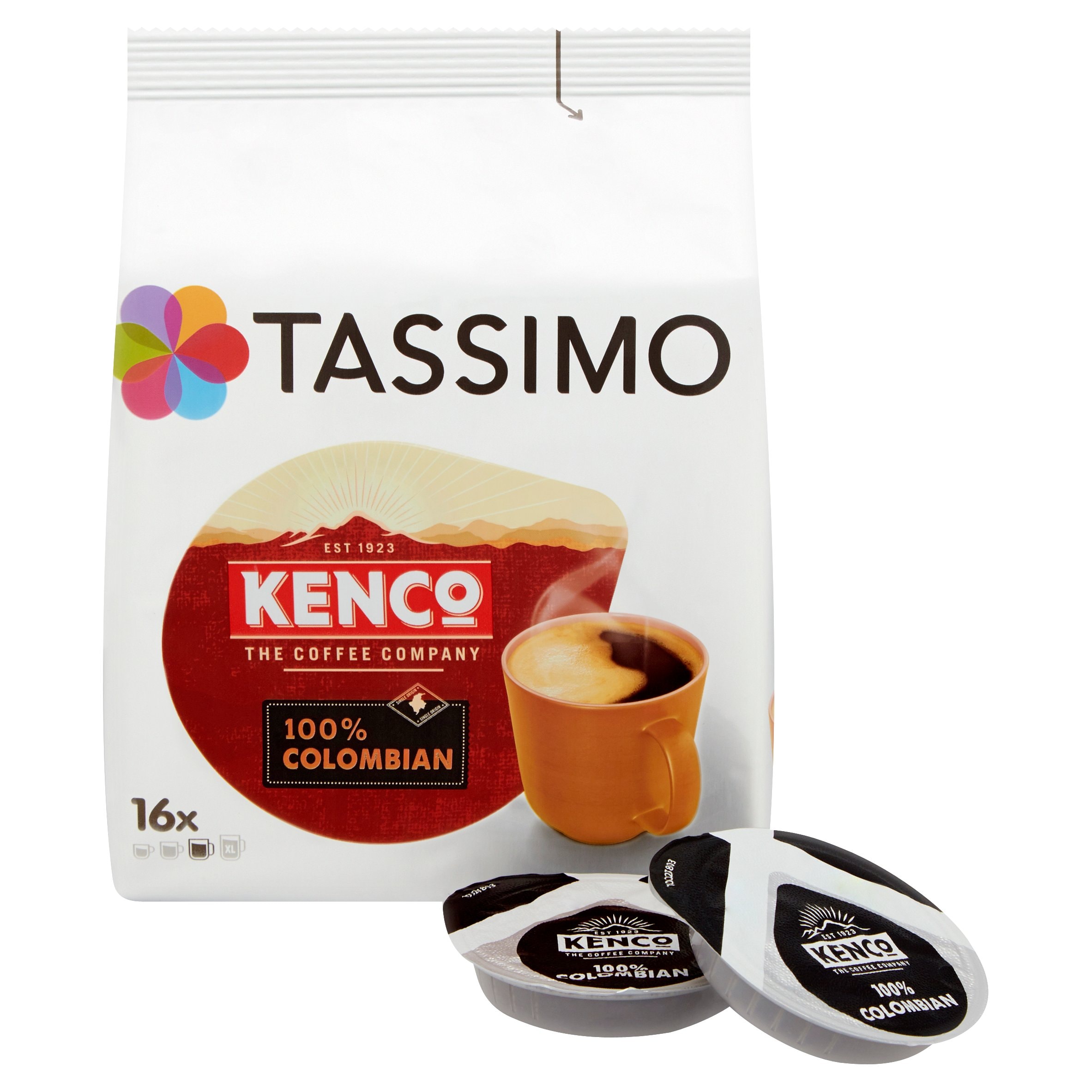 Tassimo Kenco 100% Colombian 16 Coffee 