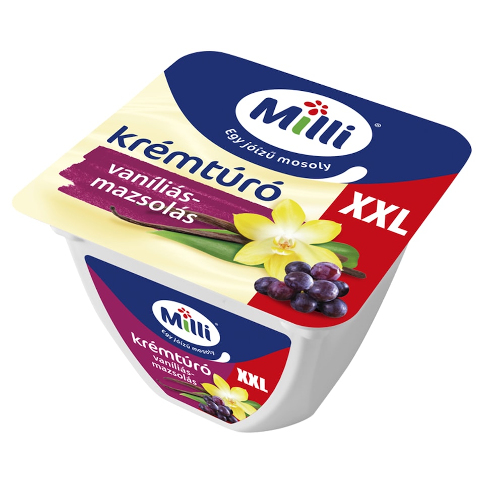 Milli XXL vaníliás-mazsolás krémtúró 150 g