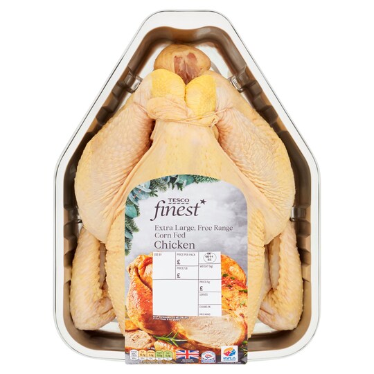 Tesco Finest British Free Range Whole Chicken 1.9kg2.3kg Serves 67