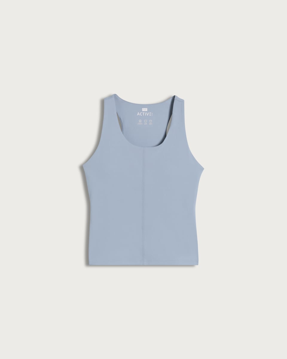 image 1 of F&F Active EVERYHOUR Racerback Vest in Blue