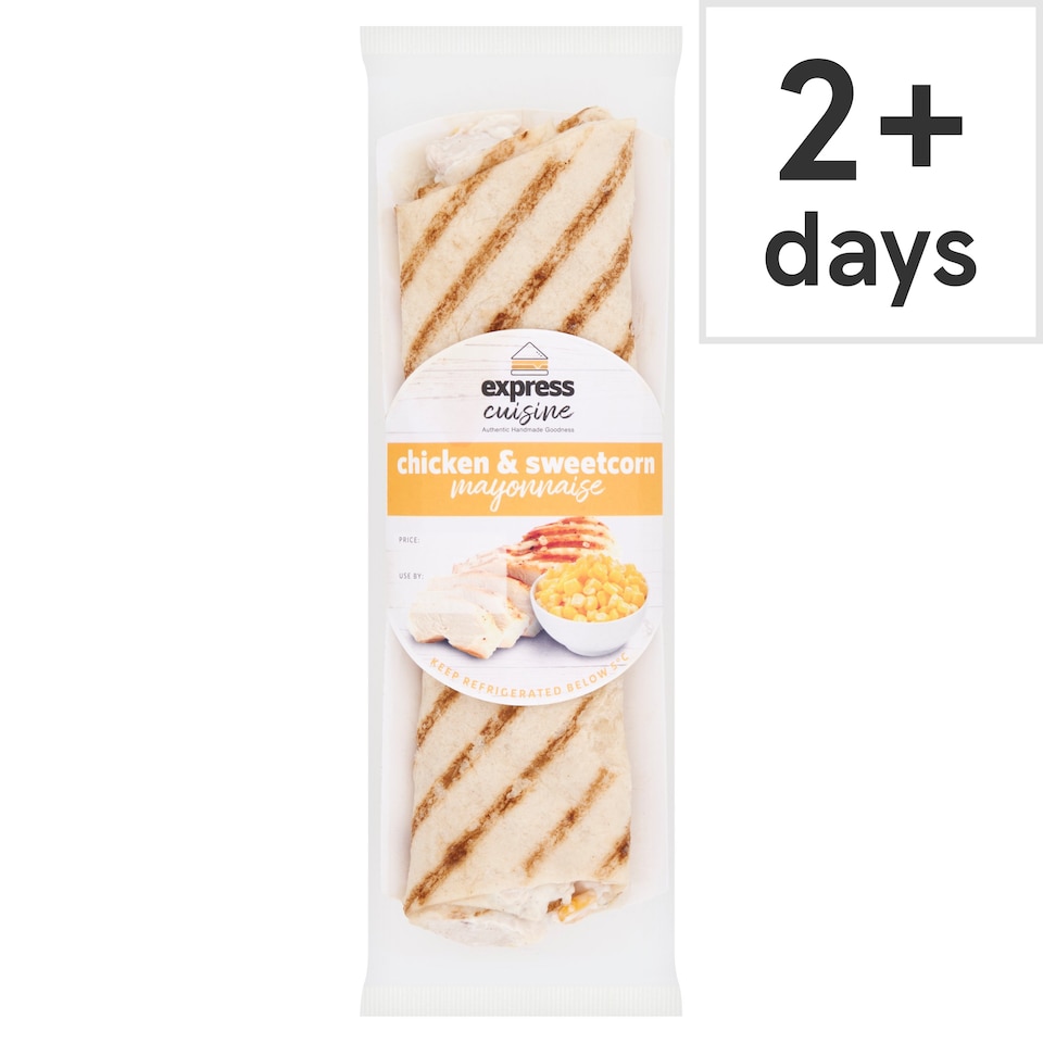 Express Cuisine Chicken & Sweetcorn Mayonnaise Wrap 200G
