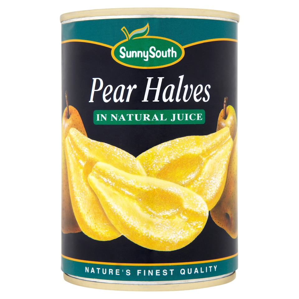 Sunny South Pear Halves In Juice 411G