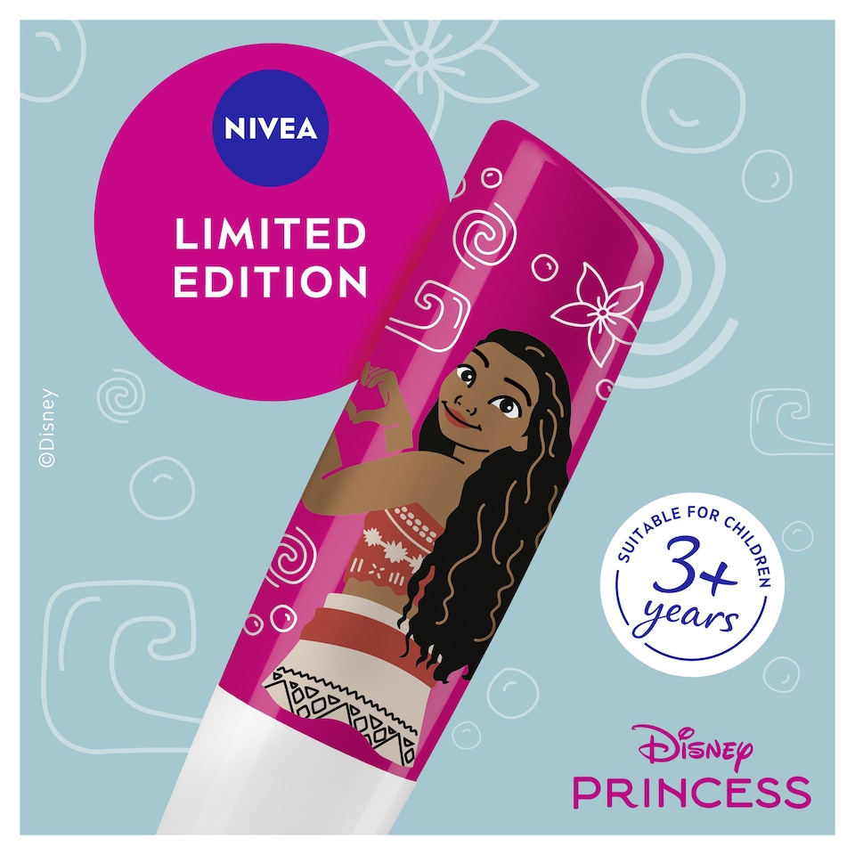 image 1 of NIVEA Disney Ariel Watermelon Shine Lip Balm 4.8g