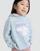 image 2 of Cinnamoroll Slogan Cotton Rich Hoodie in Blue