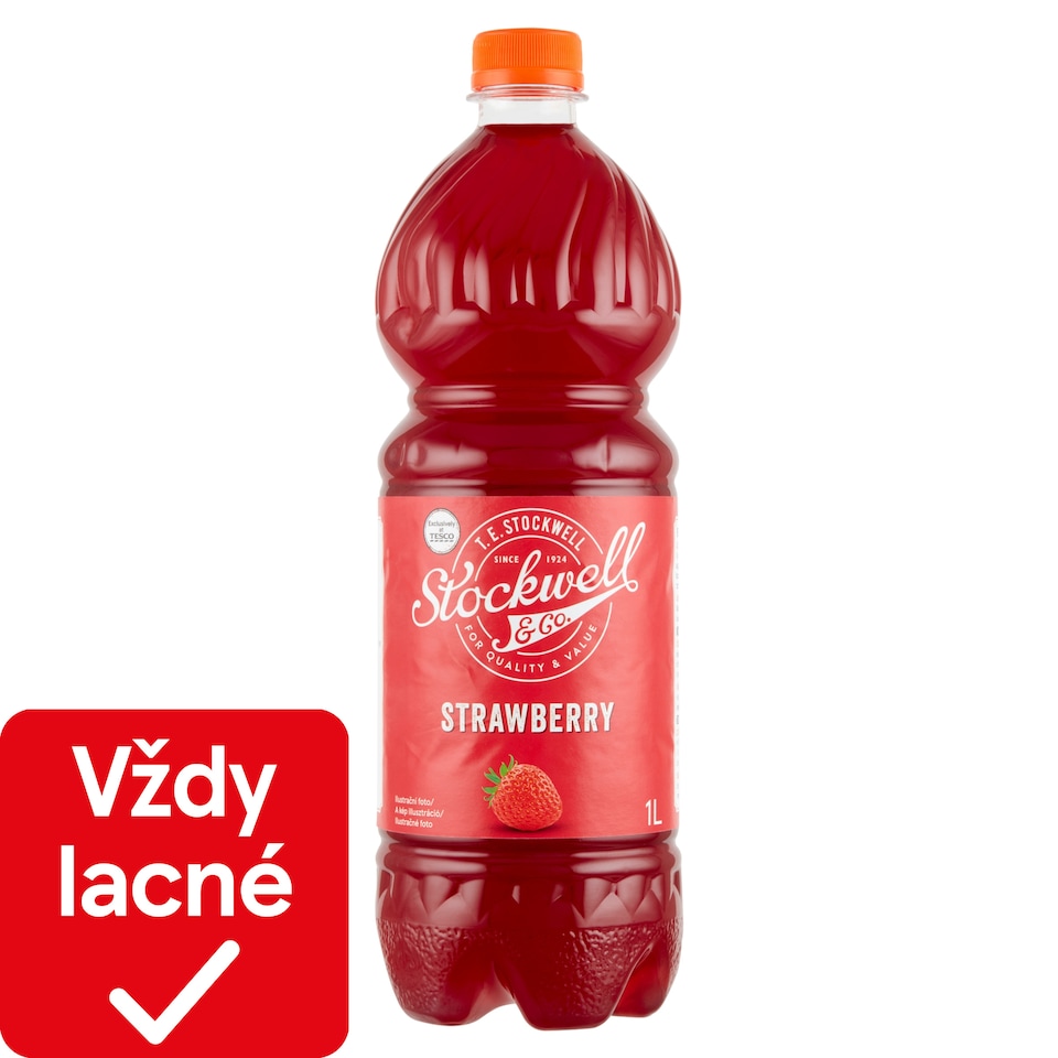 Stockwell & Co. Jahodový nápojový koncentrát 1 l
