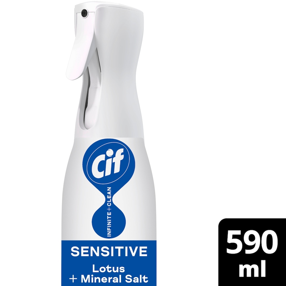 image 1 of Cif Infinite Clean All in One: Sensitive Lotus and Mineral Salts Spray 590ml