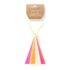 Paperchase Neon Christmas Hanging Tree Decoration