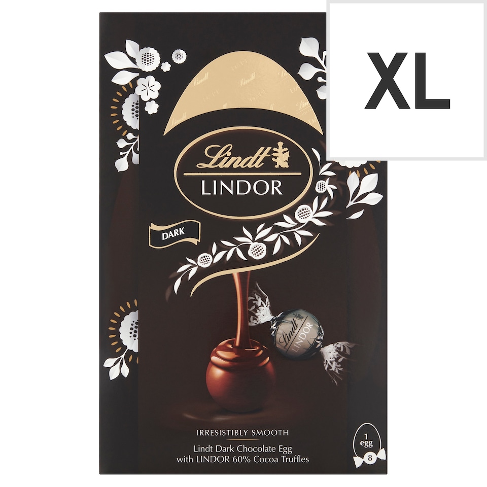 image 1 of Lindt Dark Chocolate Egg With 60% Cocoa Truffels 260G