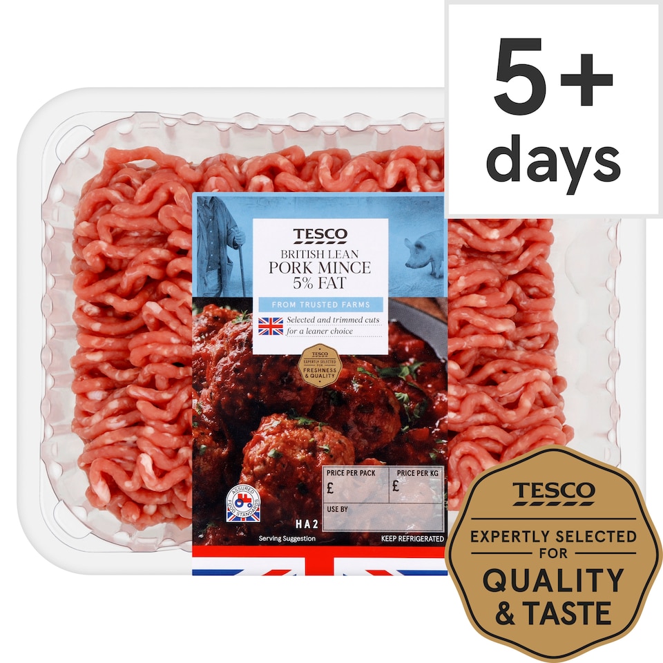 Tesco Lean Pork Mince 5% Fat 500g