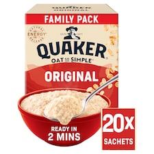 Quaker Oat So Simple Original Porridge Sachets Big Pack 20x27g