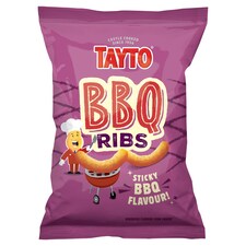 Tayto Sticky BBQ Rib Flavour Corn Snacks 65g