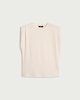 image 4 of F&F Pure Cotton Sleeveless Top in White