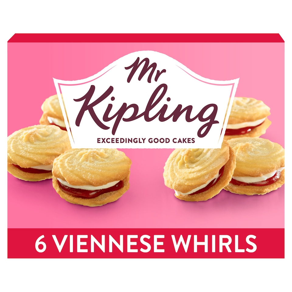 image 1 of Mr Kipling Viennese Whirls Cakes 6 Pack