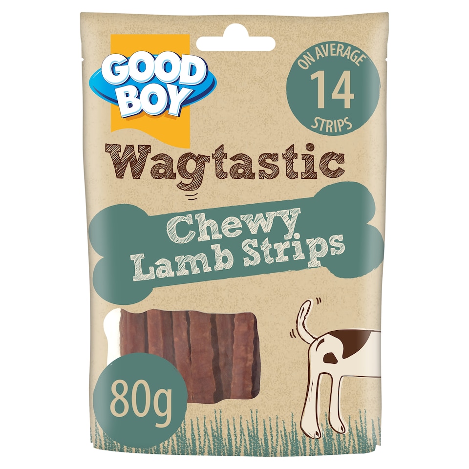 image 1 of Wagtastic Treat Lamb Strips 80G