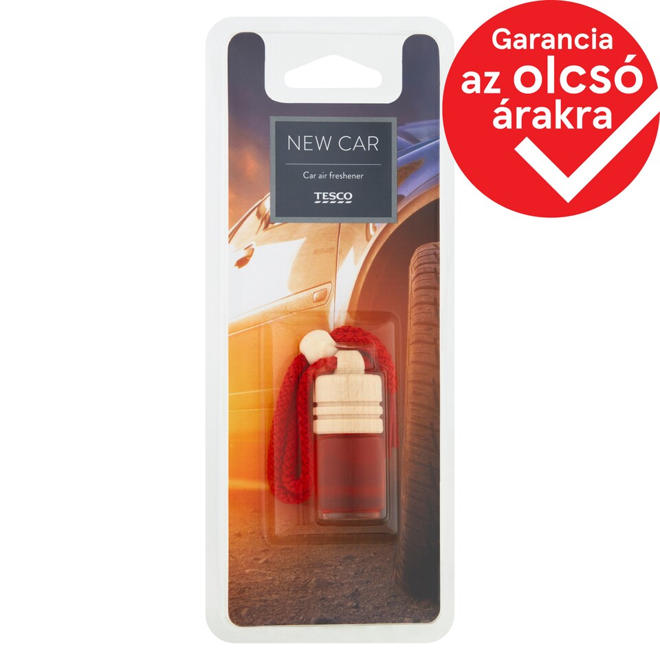 Tesco Hanging Wooden Új Autó autós légfrissítő 5 ml