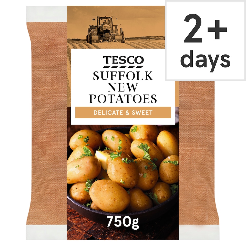 Tesco Suffolk New Potatoes 750G