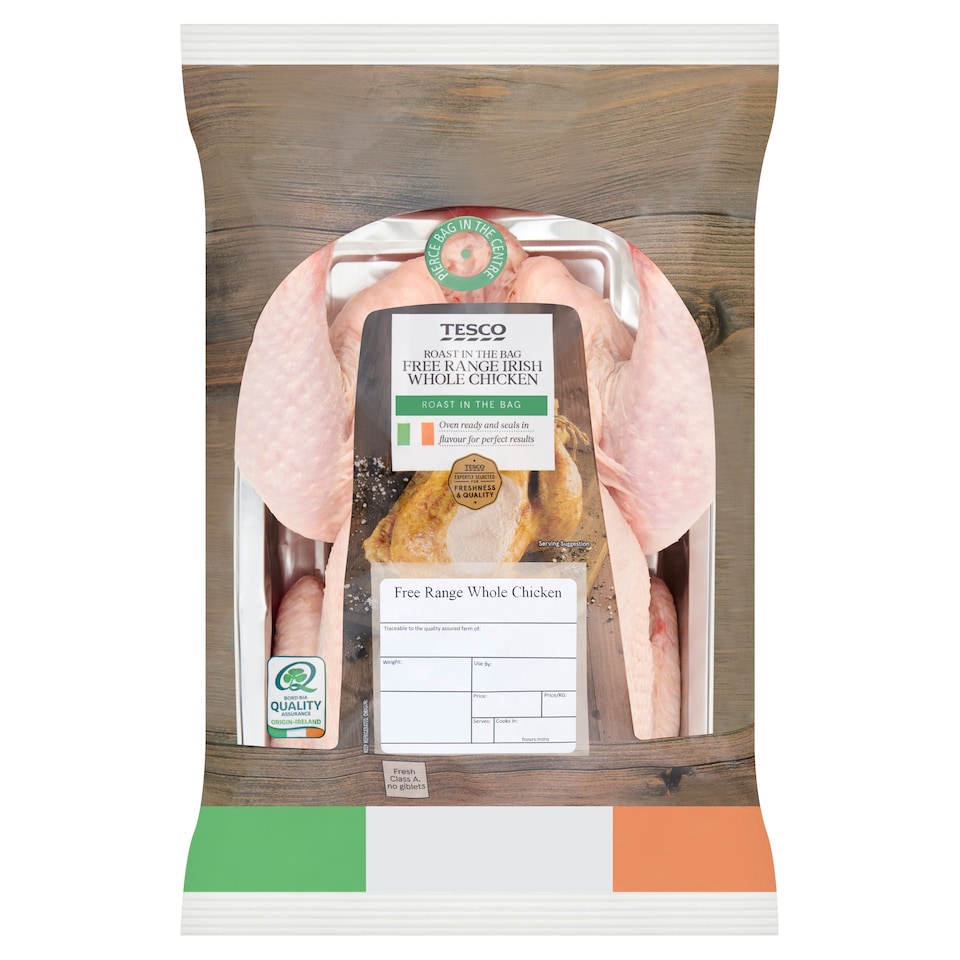 Tesco Range Roast Bag Chicken 1.5Kg