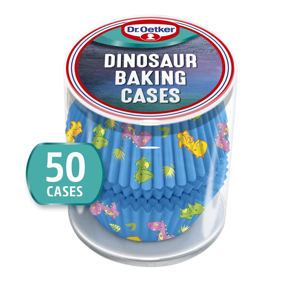 Dr. Oetker Dinosaur Baking Cases 50 Pack