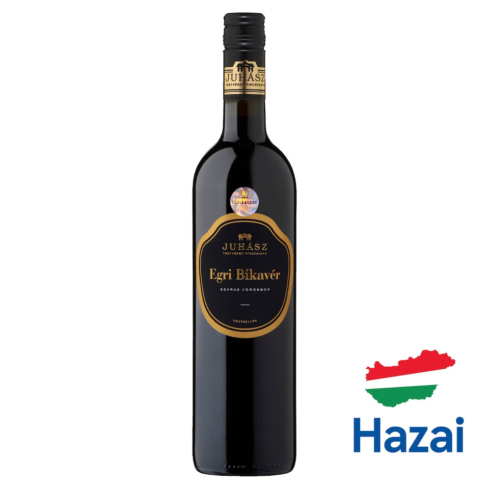 Juhász Egri Bikavér száraz vörösbor 13% 750 ml  1. kép