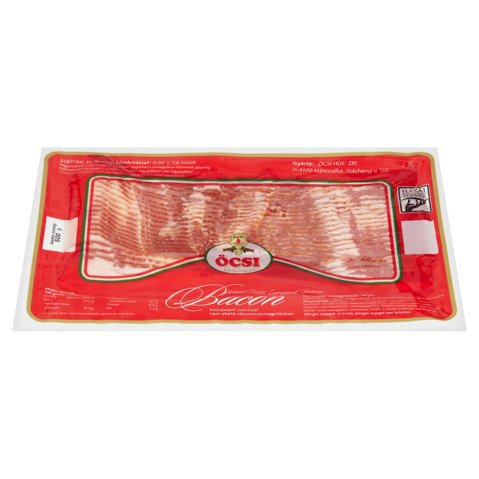 Öcsi szeletelt bacon 500 g 1. kép