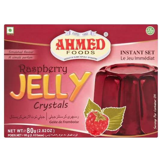 Ahmed Raspberry Jelly 80G Tesco Groceries