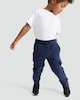 image 1 of F&F Boys Cotton Rich Cuffed Cargo Joggers in Blue