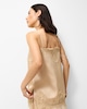 image 5 of The F&F Edit Satin Lace Trim Co-ord Cami Top in Camel