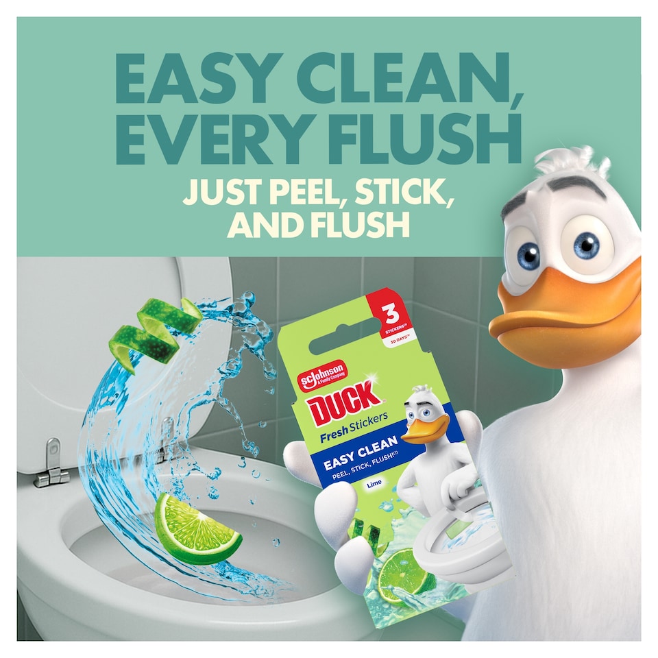 image 1 of Duck Fresh Toilet Strips Lime 3 x 9g