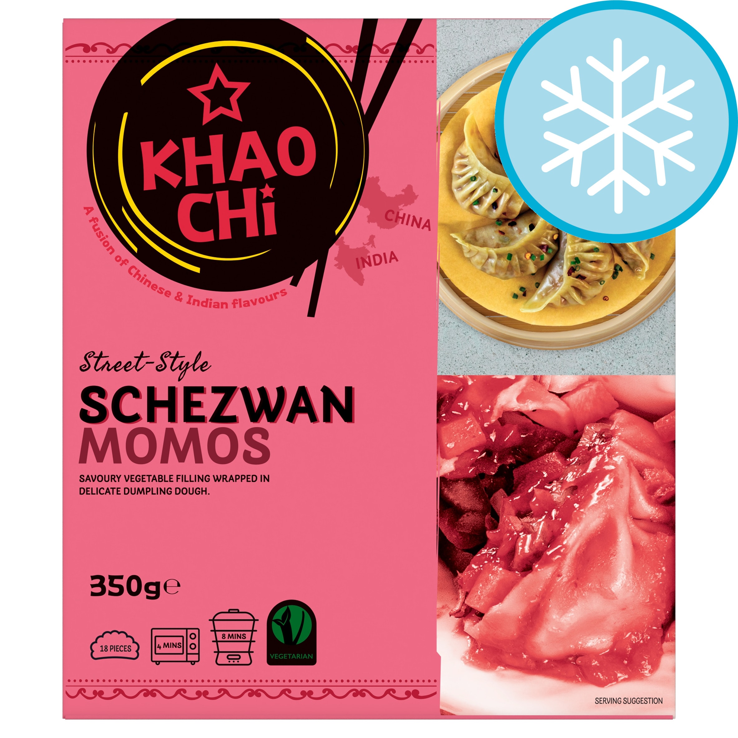 Khao Chi Schezwan Momos 350g - Tesco Groceries