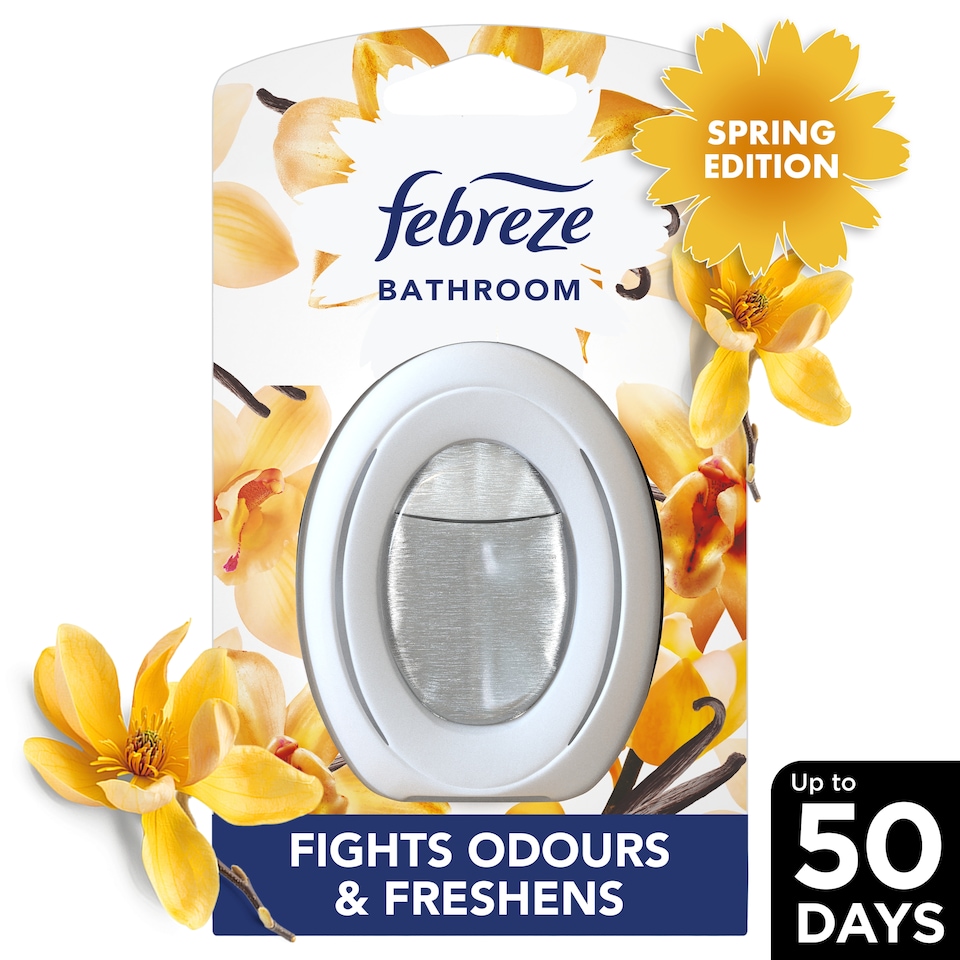 image 1 of Febreze Bathroom Air Freshener Vanilla & Magnolia 7.5Ml