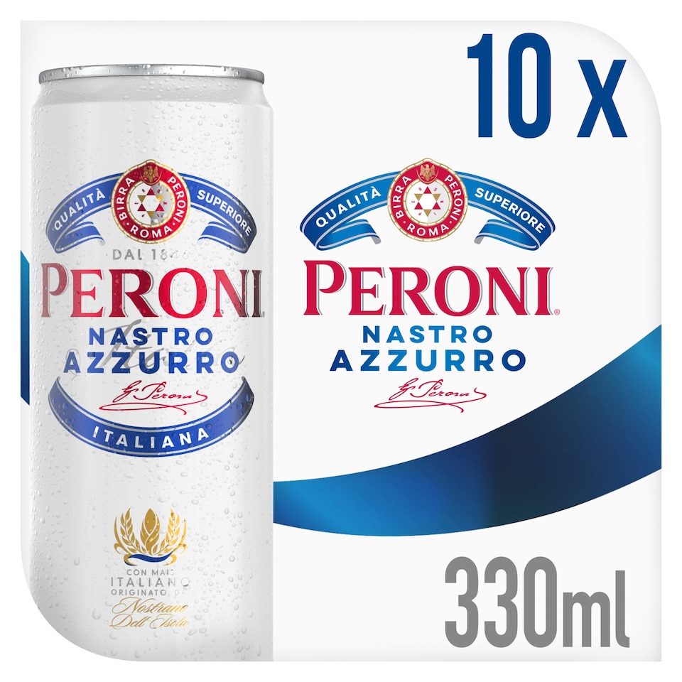 Peroni Nastro Azzurro 300Ml 10 Pack
