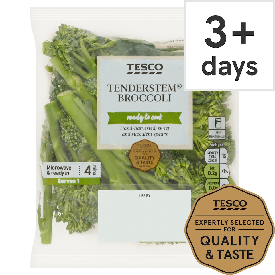image 1 of Tesco Trimmed Tenderstem Broccoli 80G