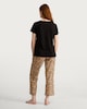 image 4 of F&F Pure Cotton Leopard Print Lounge Studio Pyjama Set in Multi Black