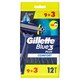 image 1 of Gillette Blue3 Plus Comfort, Disposable Razors For Men, 12-Pack Razors