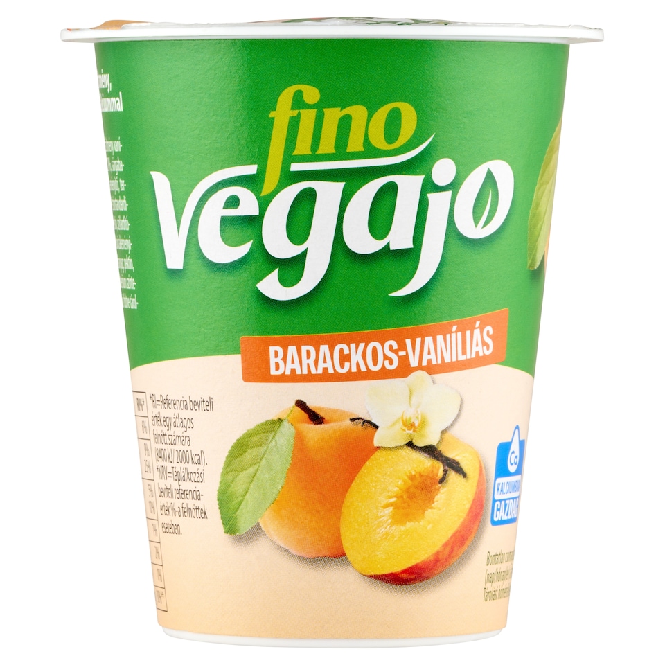 Fino Vegajó barackos-vaníliás fermentált növényi készítmény hozzáadott kalciummal 150 g