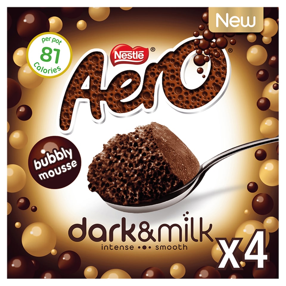 Aero Dark & Milk Mousse 4 X 55G