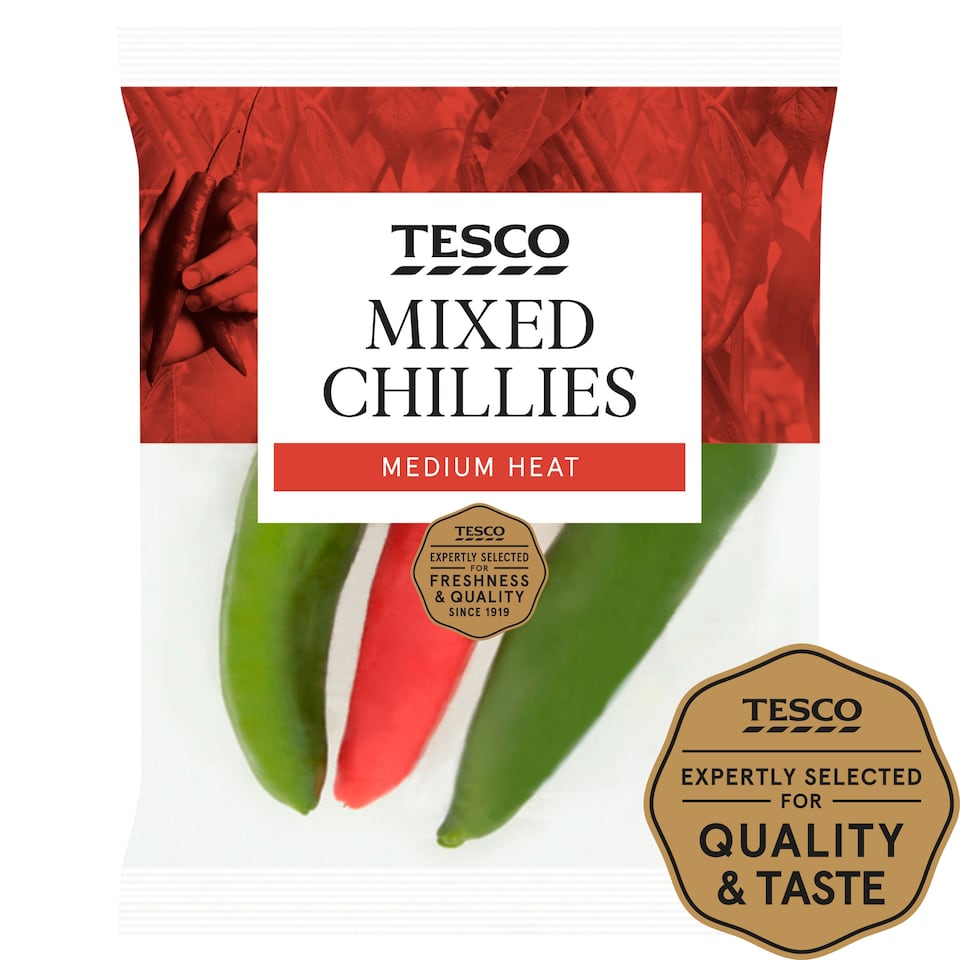 image 1 of Tesco Mixed Chillies 65G