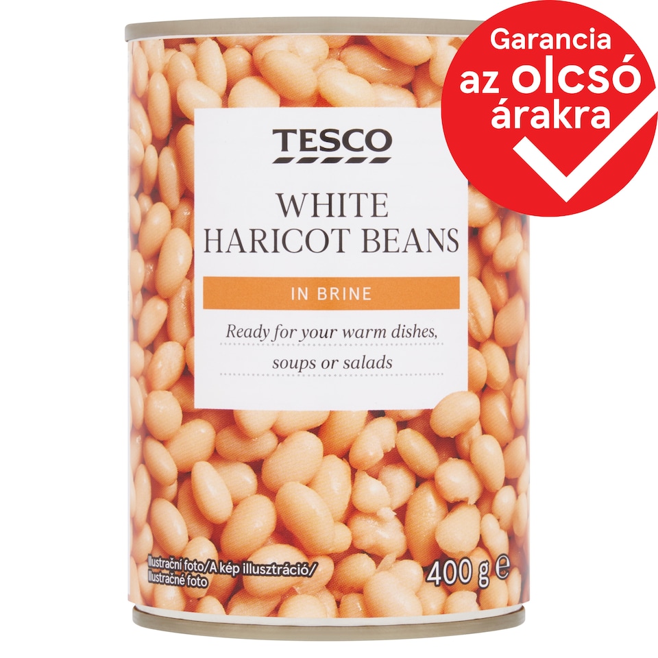 Tesco fehérbab sós lében 400 g
