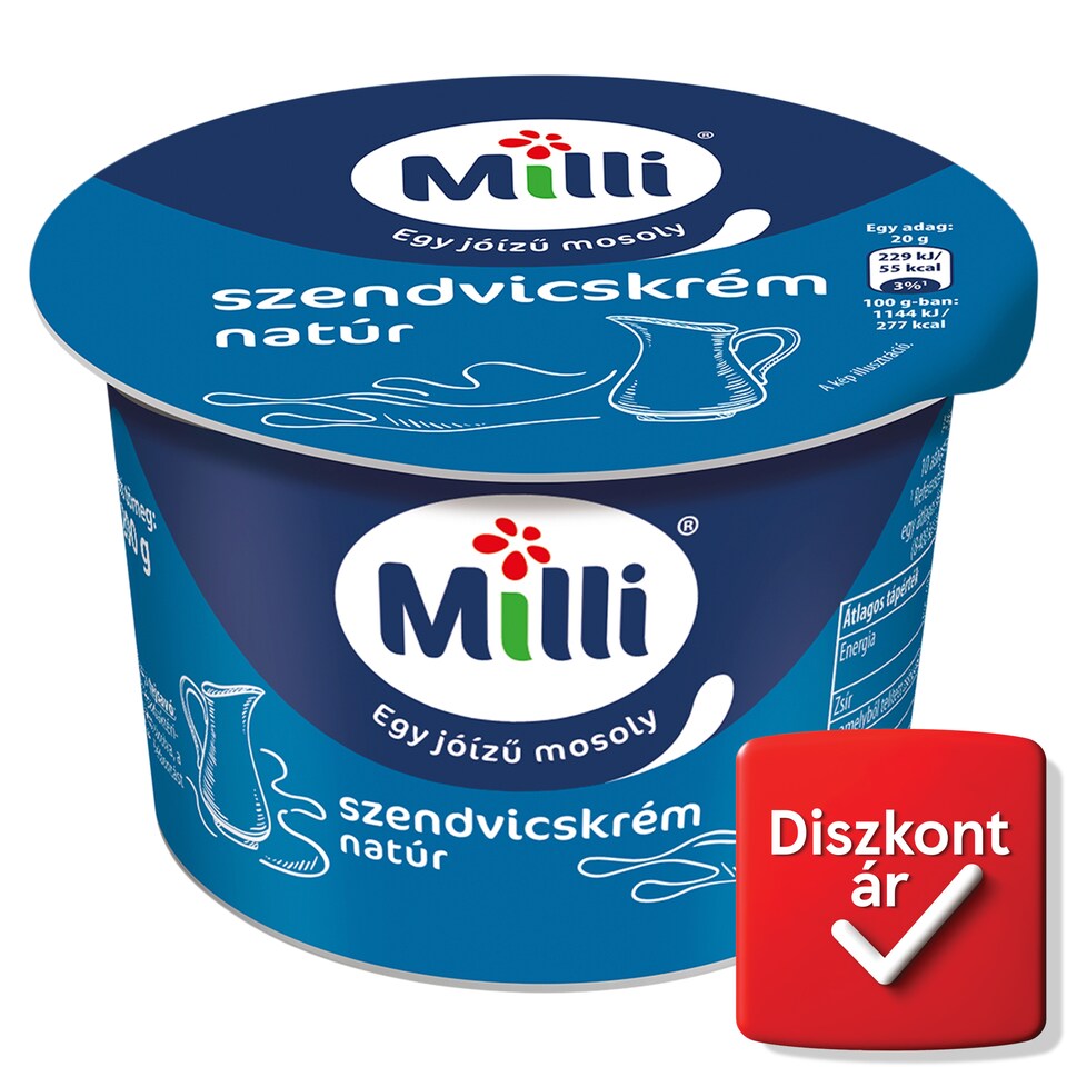 Milli natúr szendvicskrém 200 g