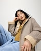 image 5 of F&F Check Reversible Trench Coat in Multi Brown