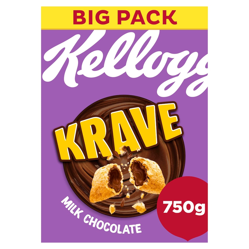 image 1 of Kellogg's Krave Milk Chocolate Cereal 750G