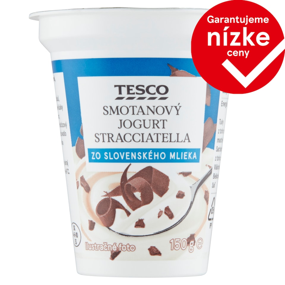 Tesco Smotanový jogurt stracciatella 150 g