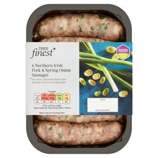 Ni Tesco Finest Pork & Scallion Sausages 400G