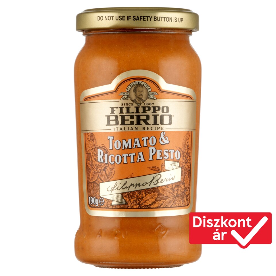 Filippo Berio ricottás paradicsomos pesto paradicsomos fűszerszósz 190 g