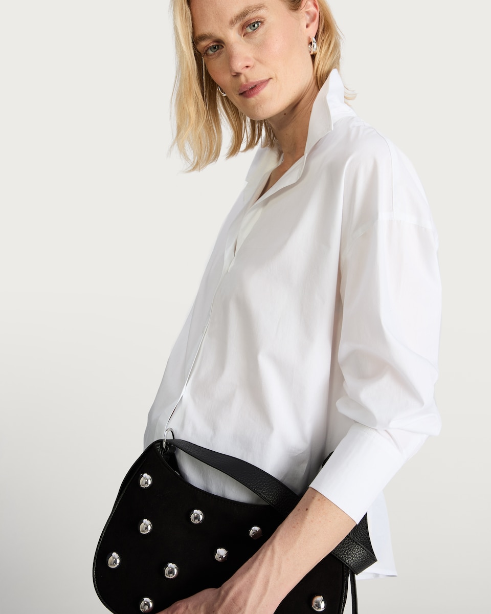 image 1 of F&F Pure Cotton Button Up Long Sleeved Shirt in White