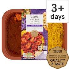 Tesco Chicken Jalfrezi & Pilau Rice 400G